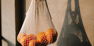 Oranges in a string bag